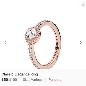 Pandora rose gold ring